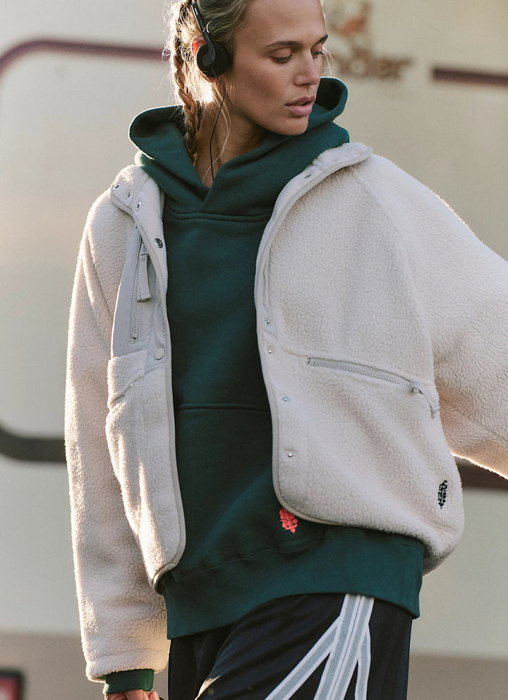 Hit The Slopes Jacket in Muted Beige by Free People