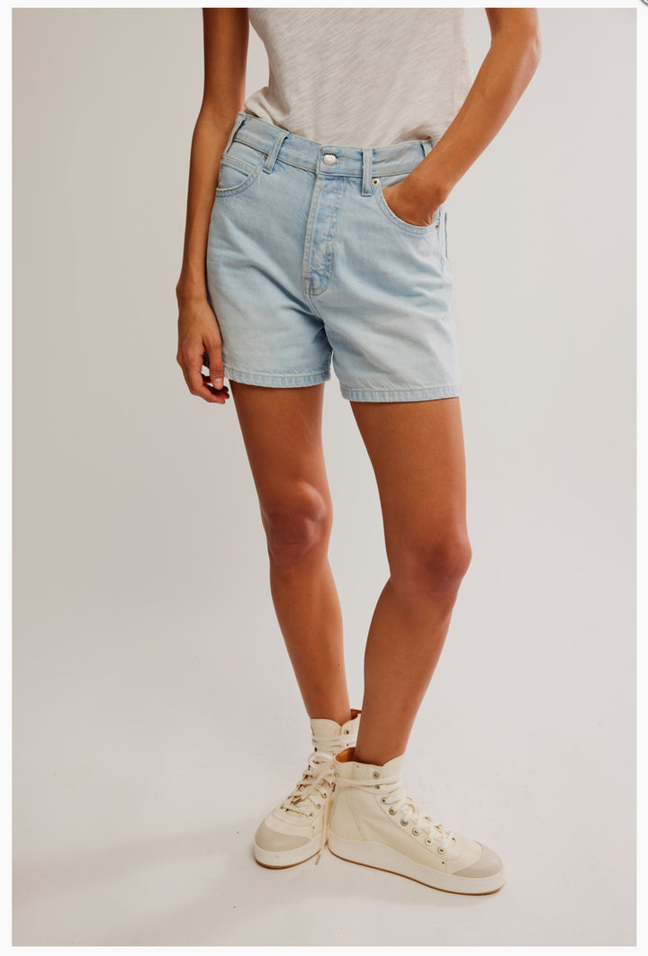 Tippi Denim Short in Babalon Blue