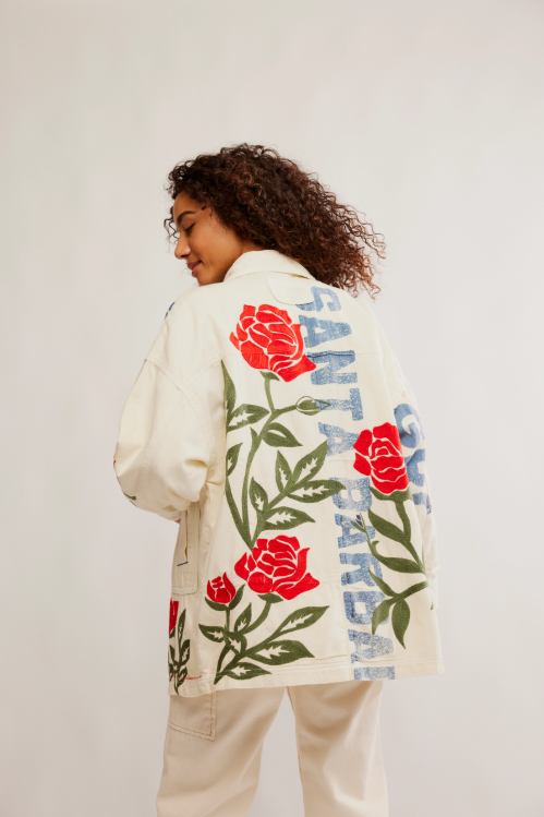 Field Of Roses Jacket in Roses By The Dozen by Free People