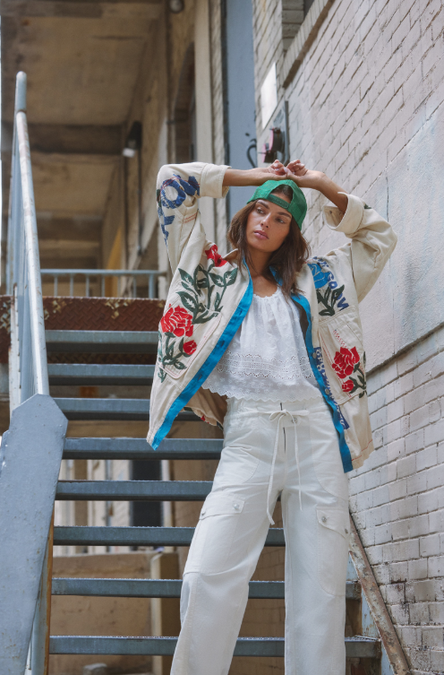 Field Of Roses Jacket in Roses By The Dozen by Free People