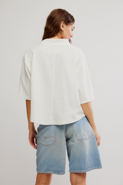Denmark Polo in Clean Ivory by Free People