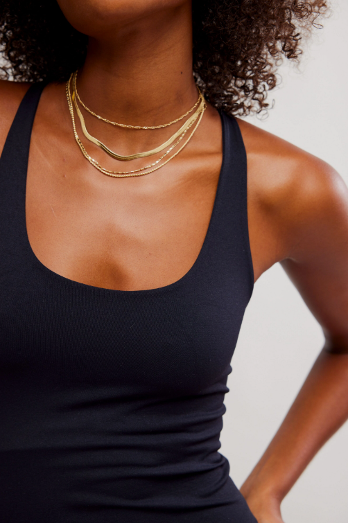 Clean Lines Racerback in Black by Free People