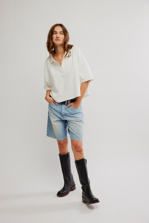 Denmark Polo in Clean Ivory by Free People