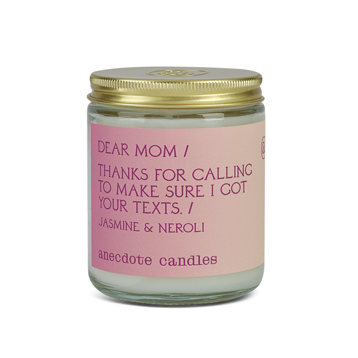 Dear Mom (Jasmine & Neroli) Glass Jar Candle