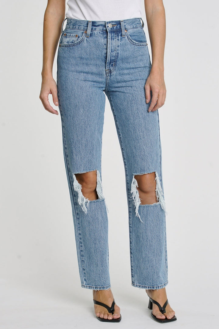 Cassie Super High Rise Straight Crop in Paseo