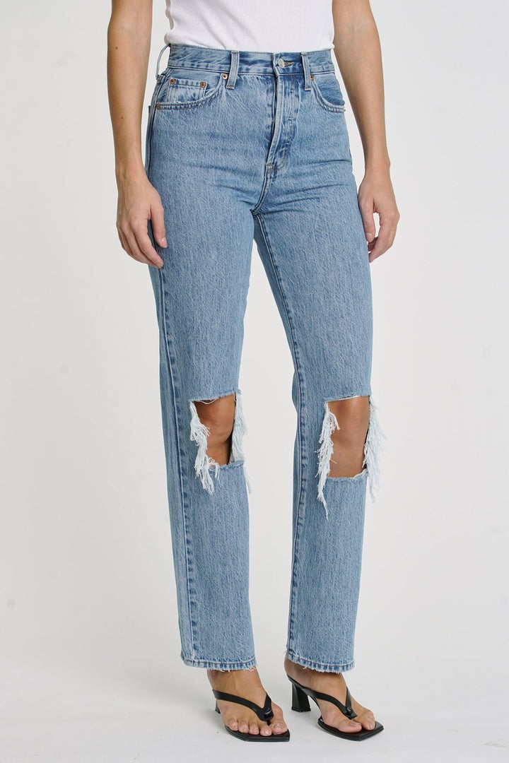 Cassie Super High Rise Straight Crop in Paseo