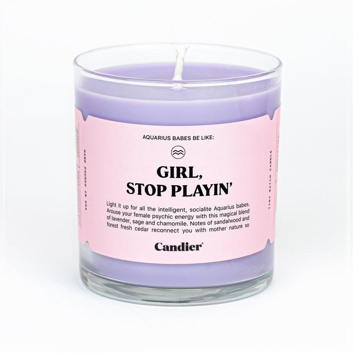 Aquarius Zodiac Candle