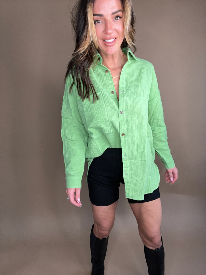 Effortless Cotton Ribbed Biker Shorts in Black