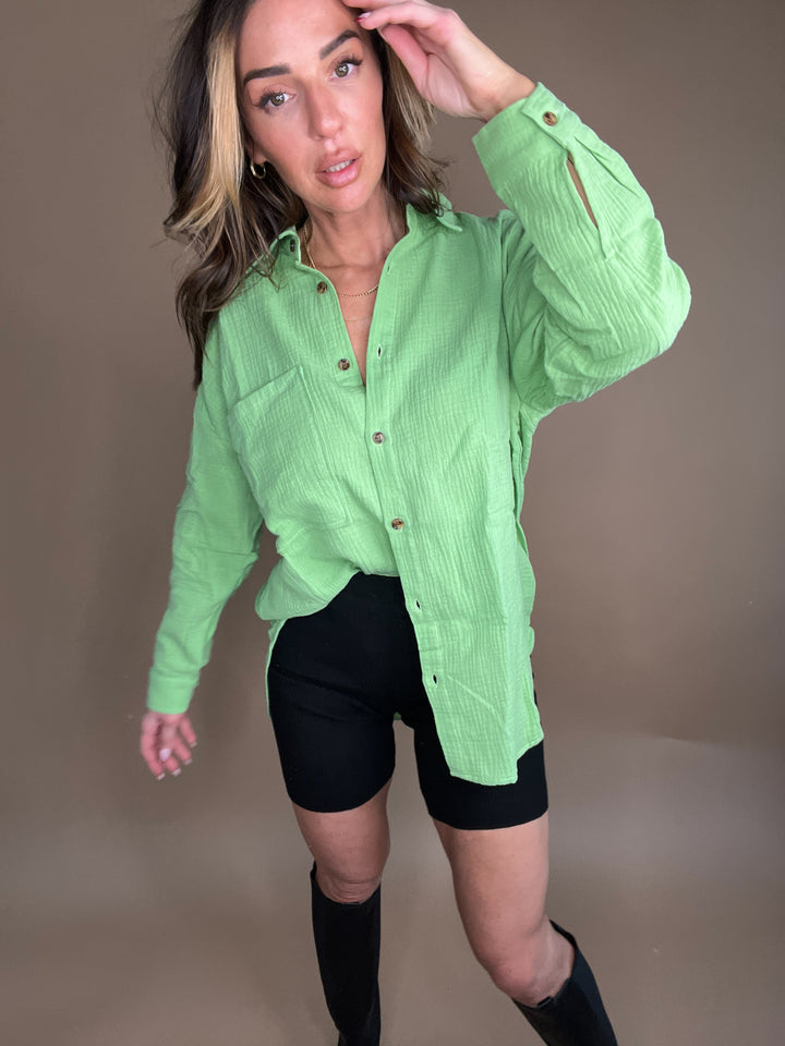 Effortless Cotton Ribbed Biker Shorts in Black