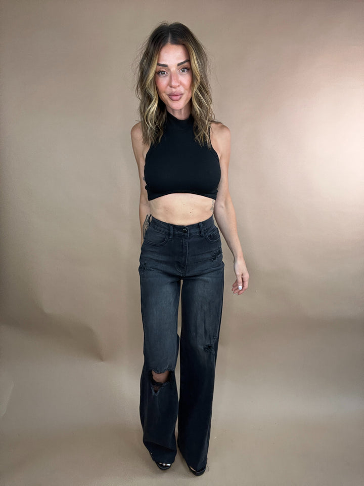 black denim