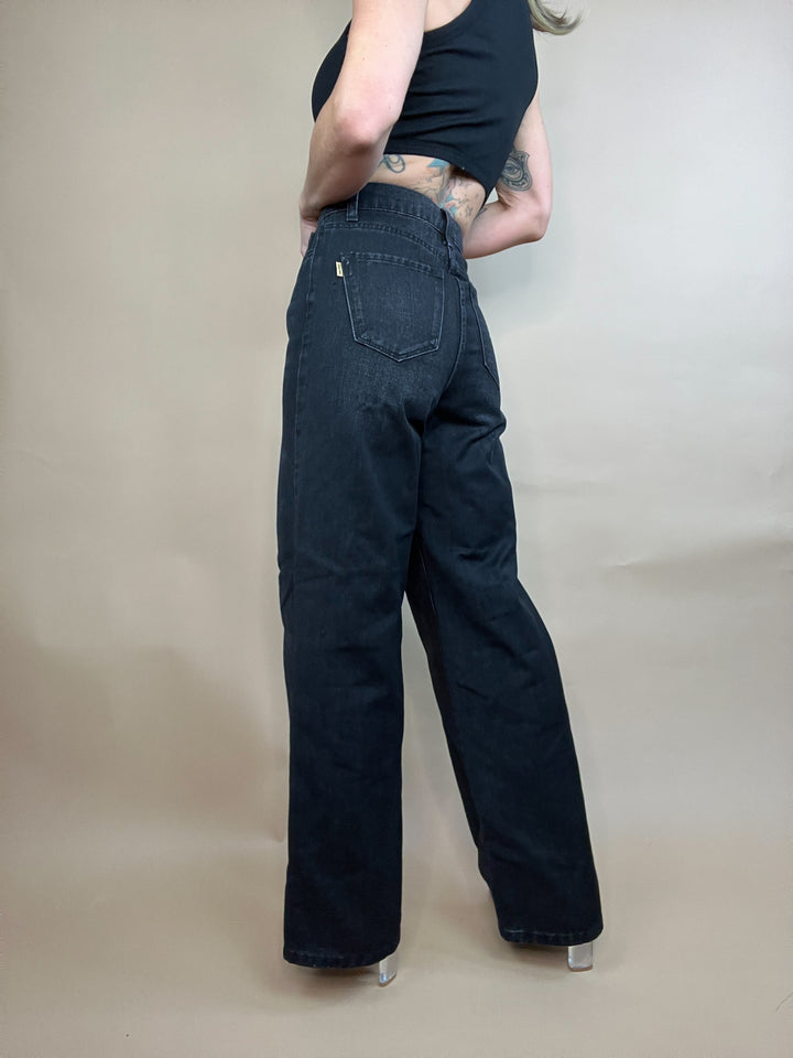 Flying To L.A Jeans in Black Wash