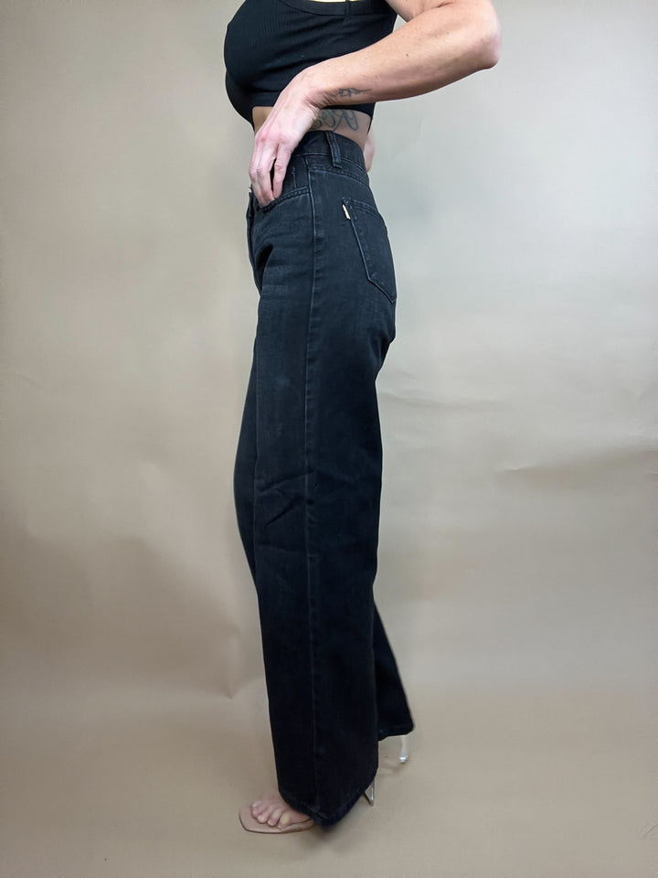 Flying To L.A Jeans in Black Wash