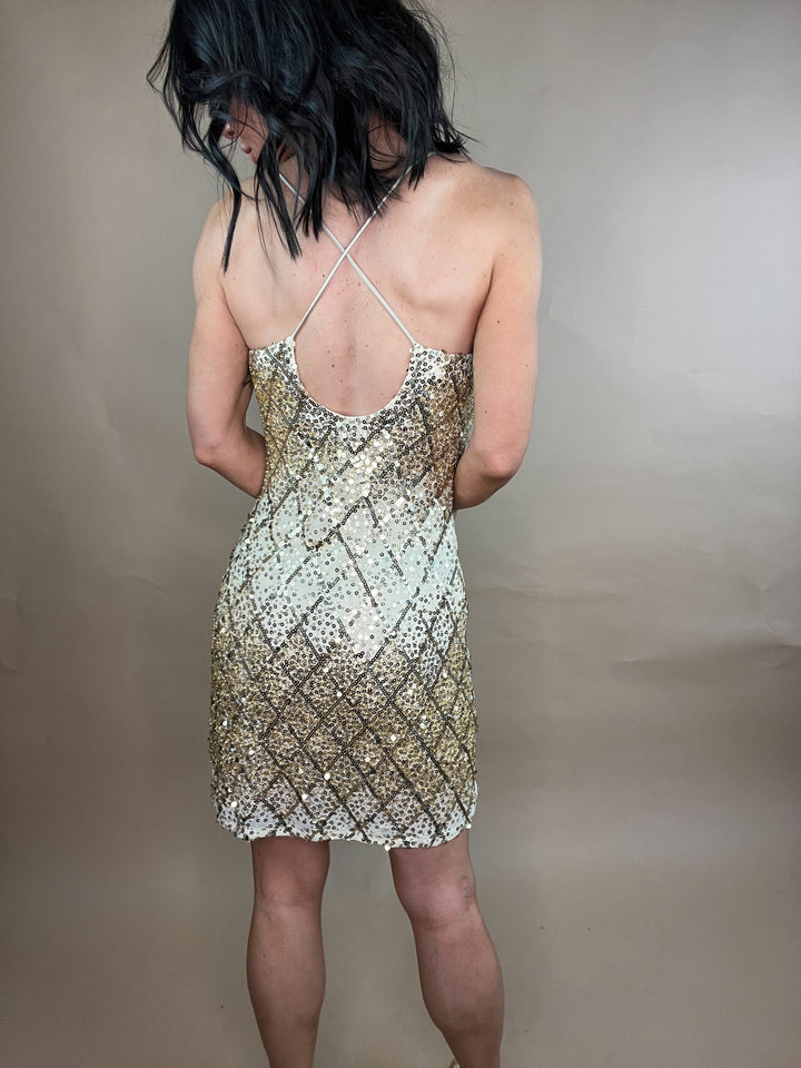 Gold Standard Sequin Dress
