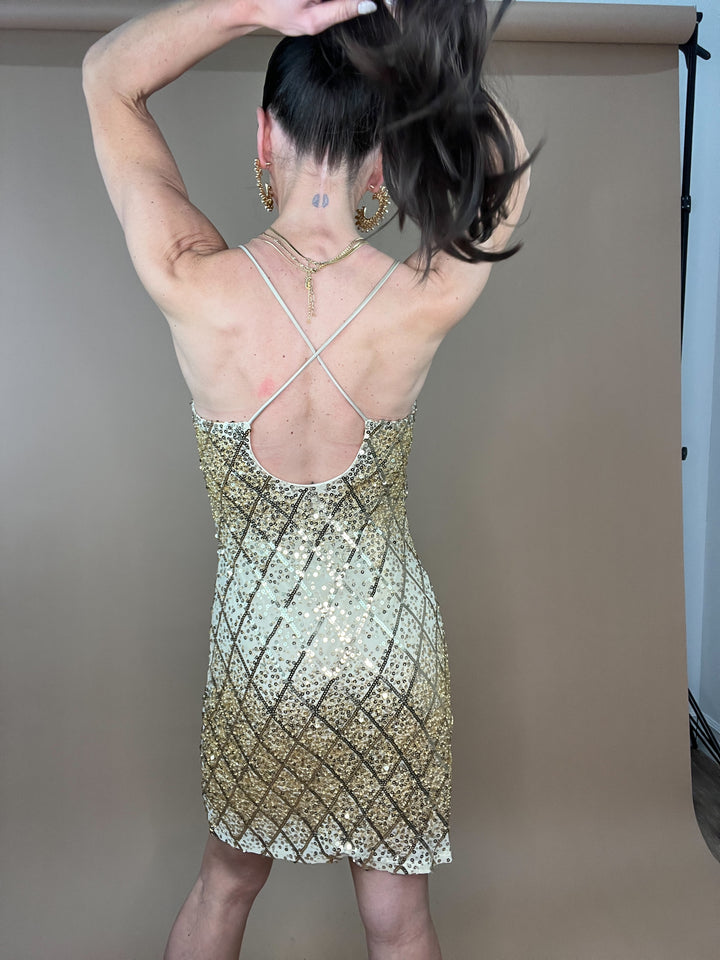 Gold Standard Sequin Dress
