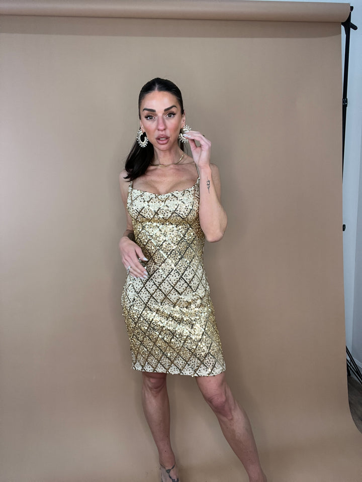 Gold Standard Sequin Dress
