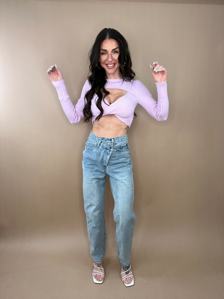Run Free Asymmetrical Denim in Light
