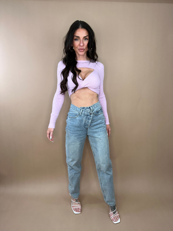 Run Free Asymmetrical Denim in Light