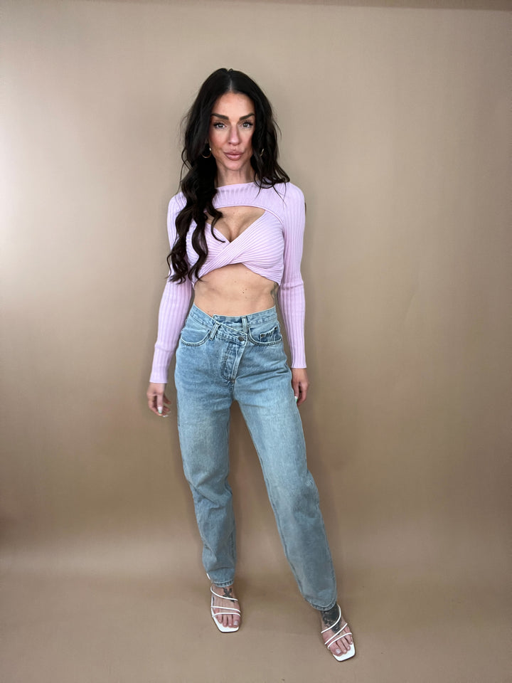 Run Free Asymmetrical Denim in Light