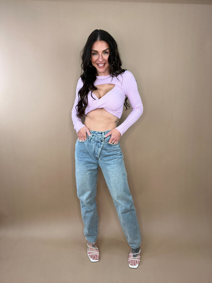 Run Free Asymmetrical Denim in Light