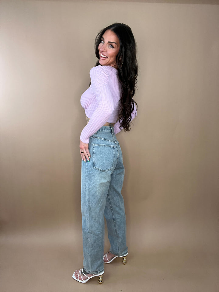 Run Free Asymmetrical Denim in Light
