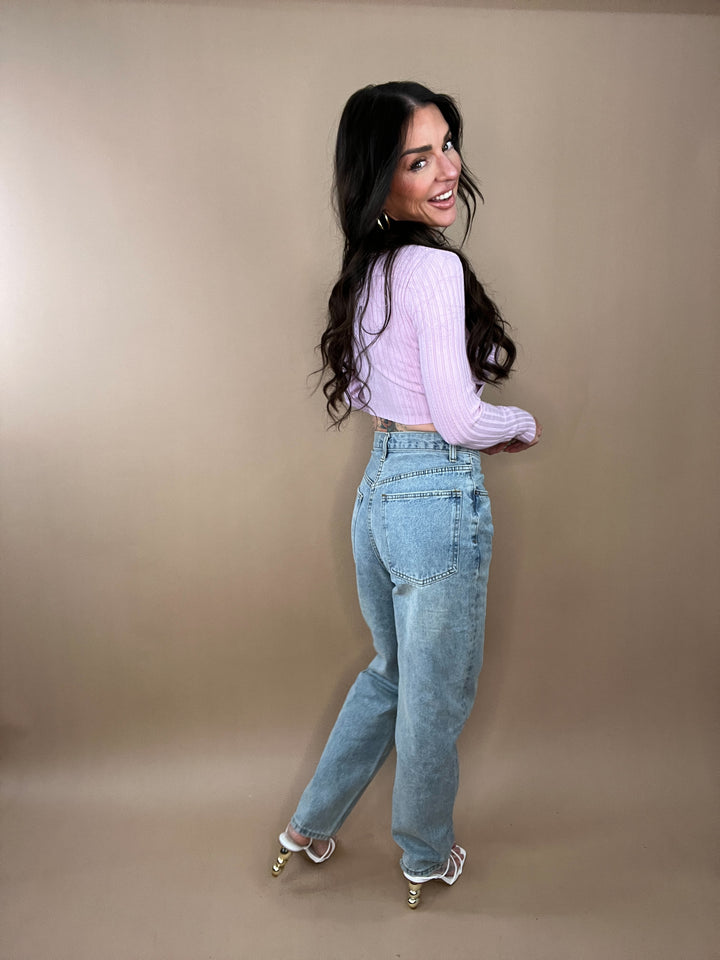 Run Free Asymmetrical Denim in Light
