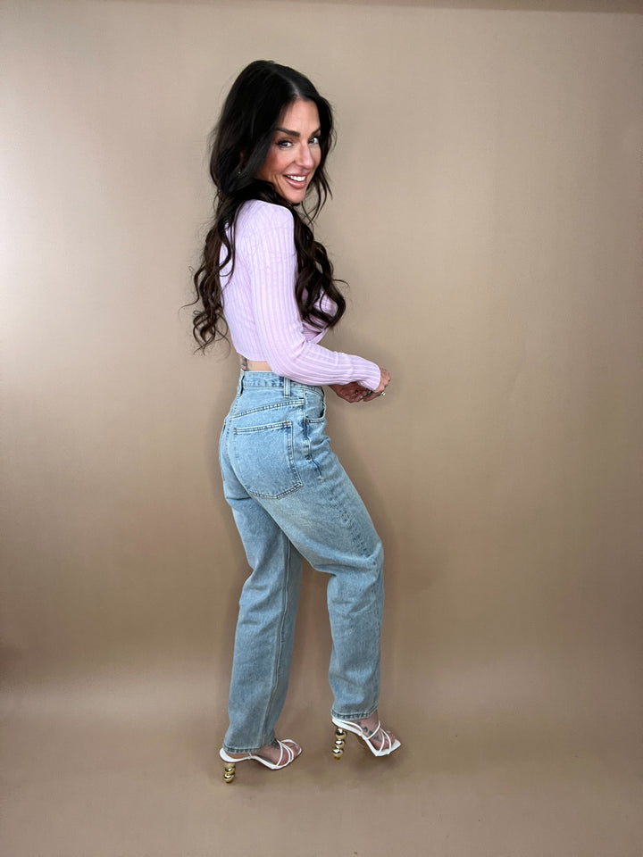 Run Free Asymmetrical Denim in Light