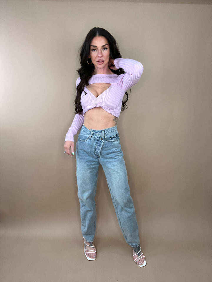 Run Free Asymmetrical Denim in Light