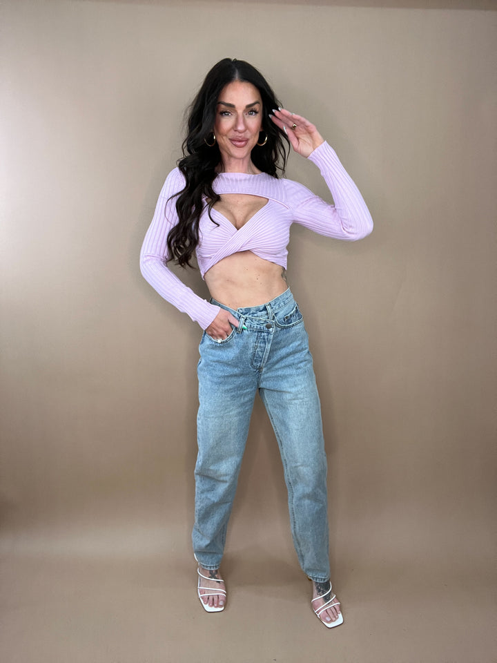 Run Free Asymmetrical Denim in Light