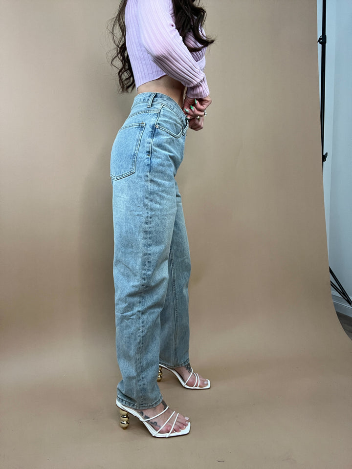 Run Free Asymmetrical Denim in Light