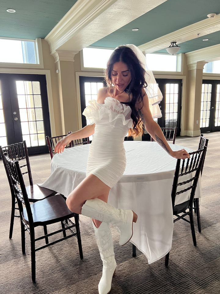 White dress for brides