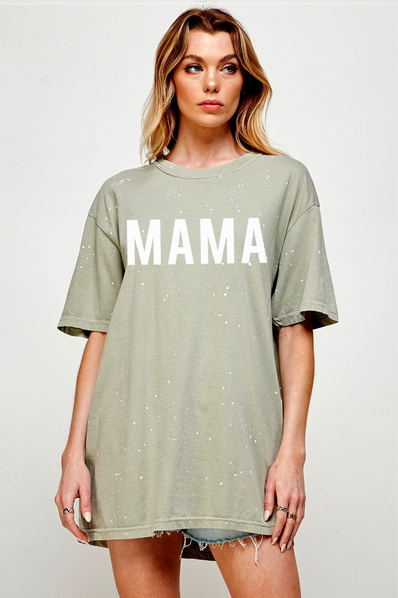 MAMA Graphic Tee in Green