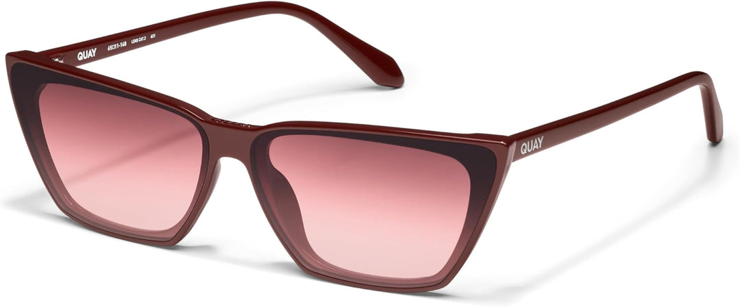 QUAY Bad Habit Sunglasses in Deep Red