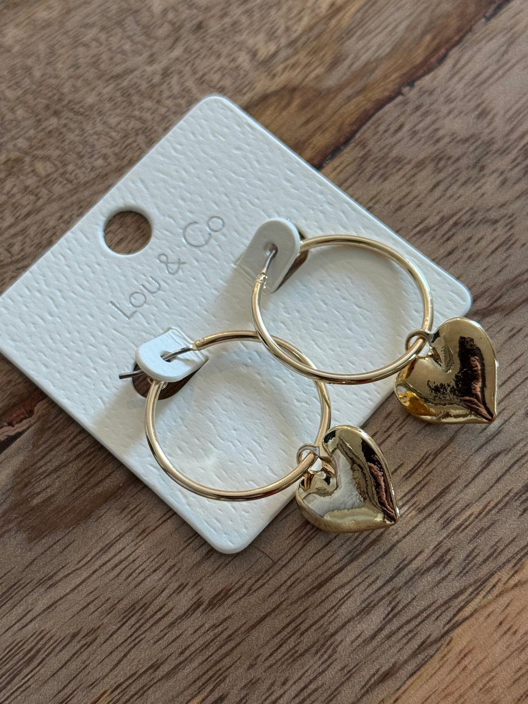 Hoop & Heart Earrings