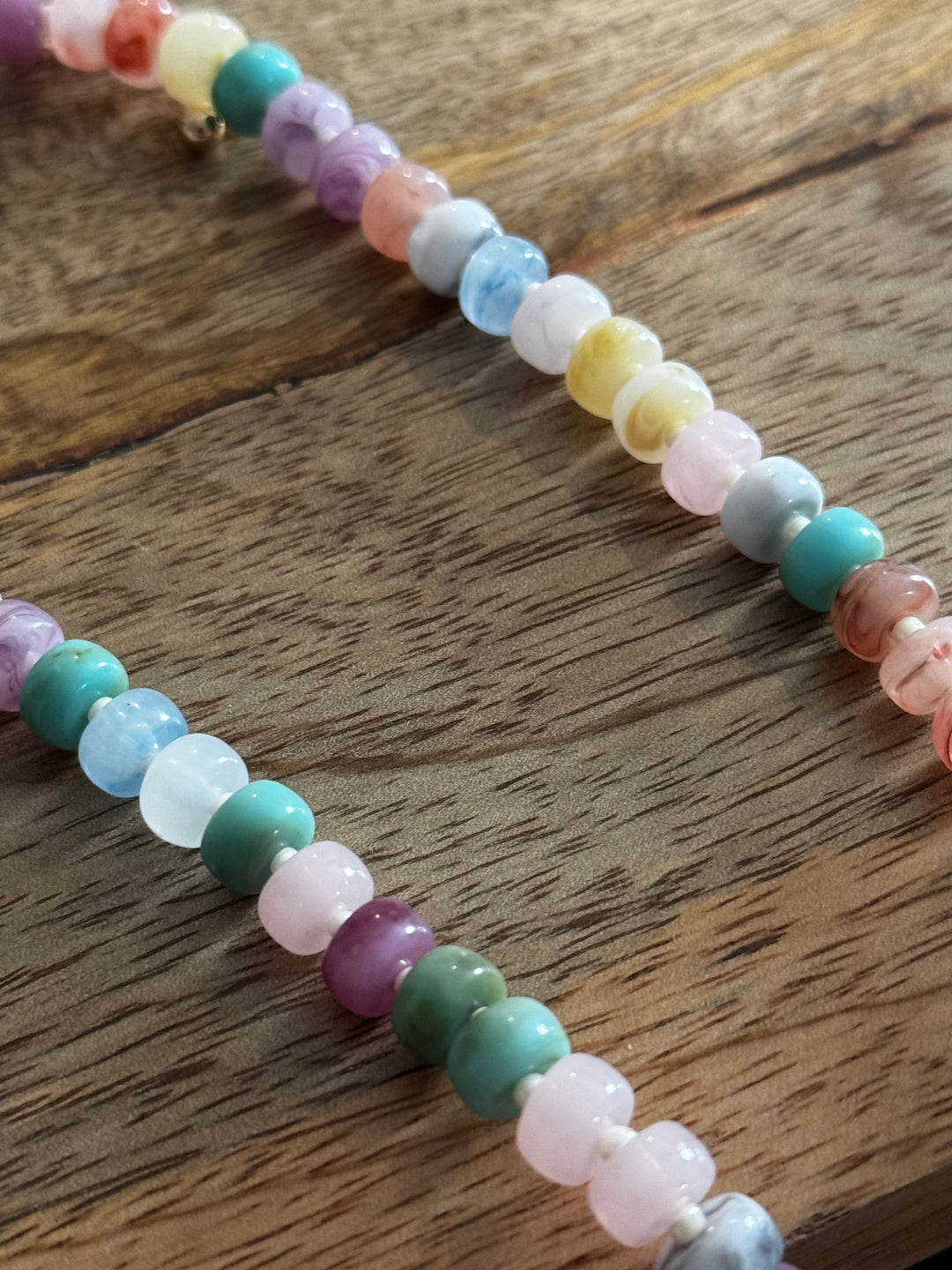 Ombré Beaded Necklace in Pastels