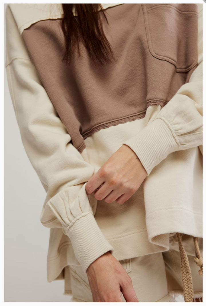Strawberry Sweatshirt in Summer Sand Combo