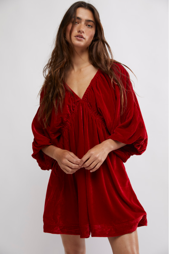 Portia Velvet Mini Dress by Free People – The 66 Collective