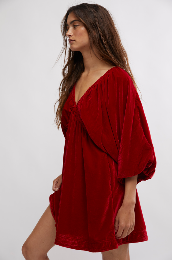 Portia Velvet Mini Dress by Free People