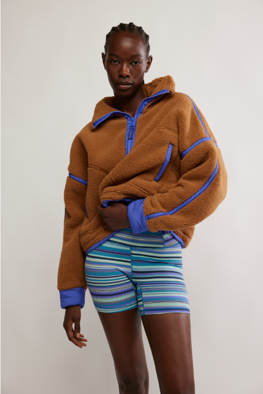 Mountain High 1/2 Zip in Twig by Free People