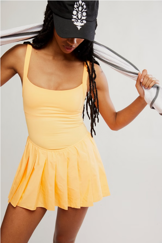 Swing of Things Dress in Neon Clementine by Free People