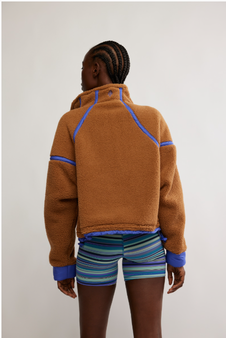 Mountain High 1/2 Zip in Twig by Free People