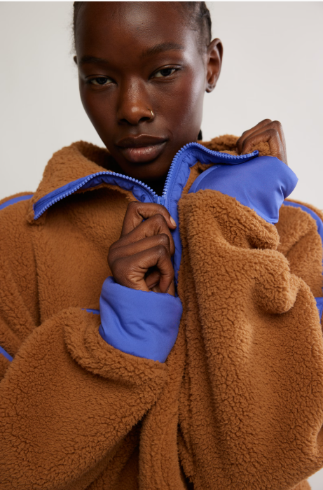 Mountain High 1/2 Zip in Twig by Free People