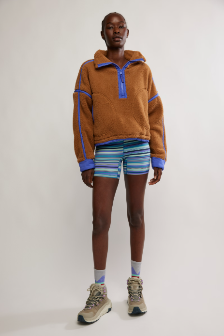 Mountain High 1/2 Zip in Twig by Free People