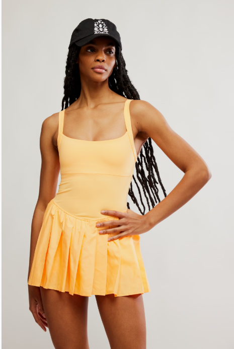 Swing of Things Dress in Neon Clementine by Free People