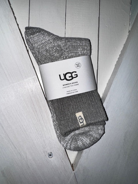 Rib Knit Slouchy Quarter In Seal by UGG