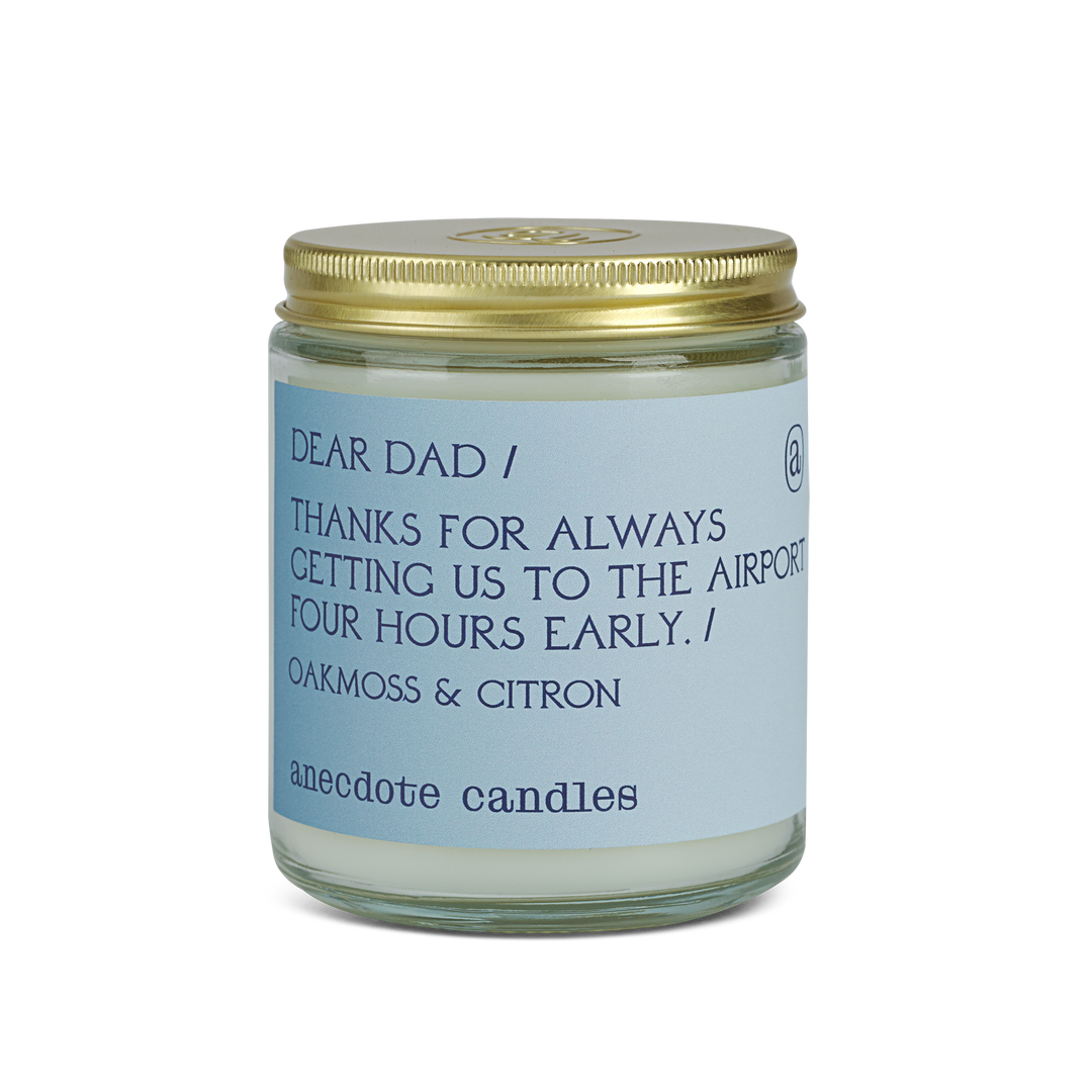 Dear Dad (Oakmoss & Citron) Glass Jar Candle