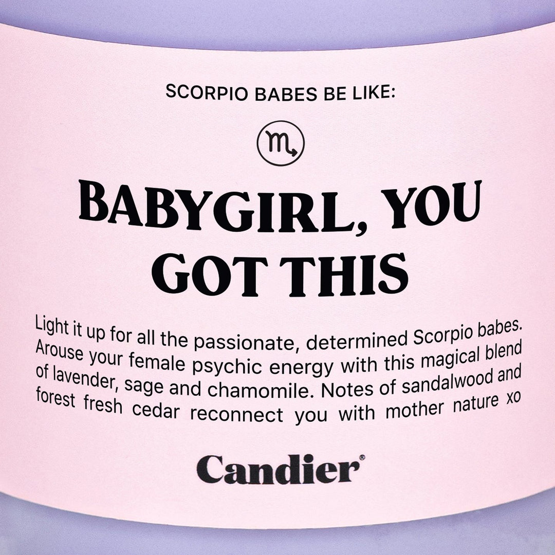 Scorpio Zodiac Candle