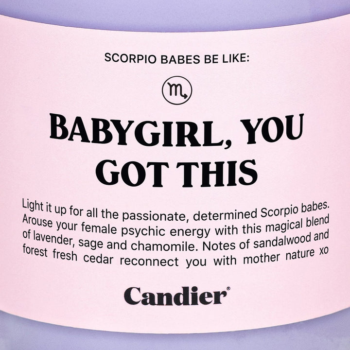 Scorpio Zodiac Candle