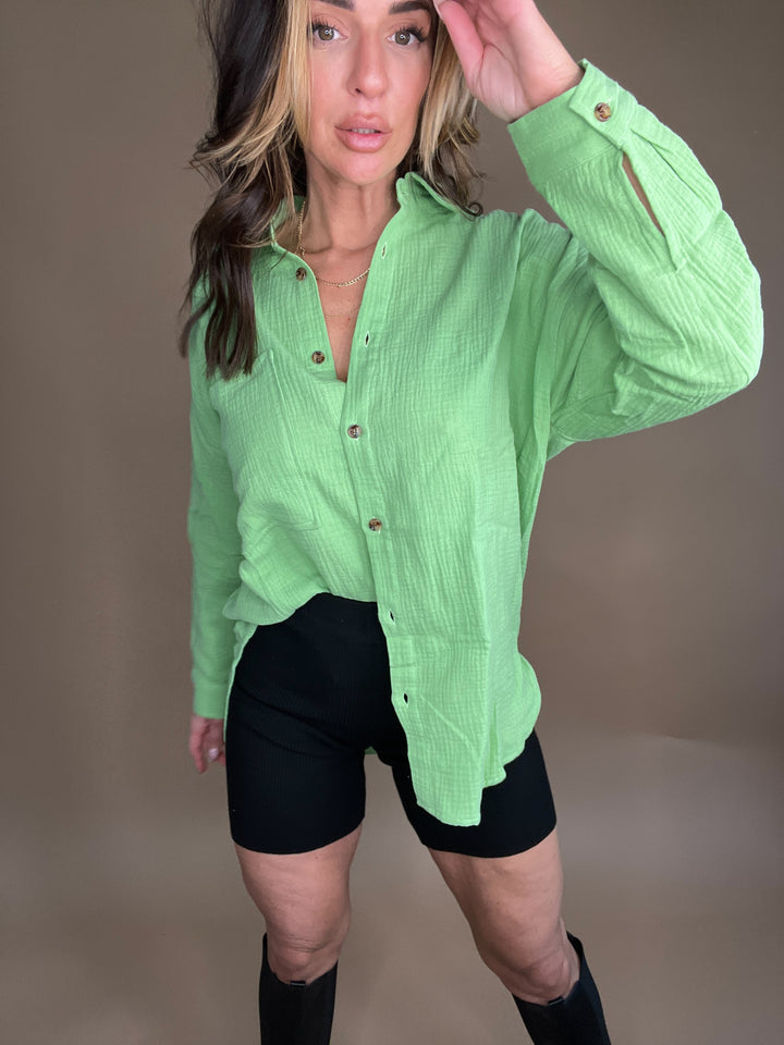 Effortless Cotton Ribbed Biker Shorts in Black