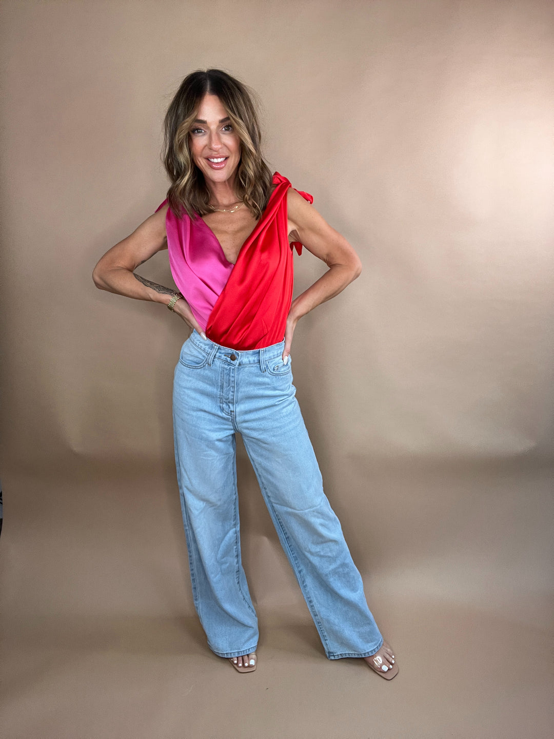 Flying To L.A Jeans in Light Stone