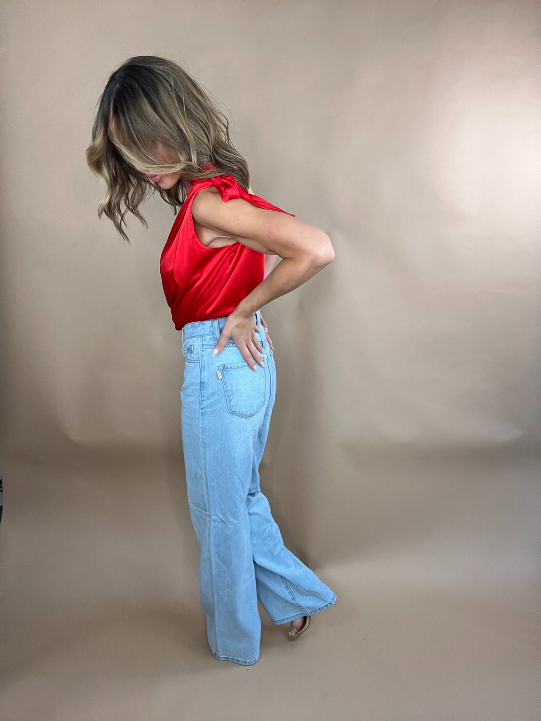 Flying To L.A Jeans in Light Stone